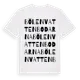 White t-shirt med Bölenvattenbodarna ordlek t-shirt