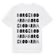 White t-shirt med Borgebodarna ordlek t-shirt