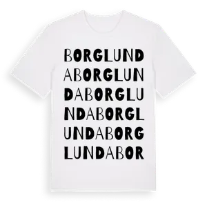 Borglunda ordlek t-shirt – ekologisk bomull t-shirt från Pinshirt