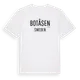 White t-shirt med Botåsen i Sverige t-shirt