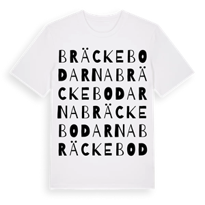 Bräckebodarna ordlek t-shirt – ekologisk bomull t-shirt från Pinshirt