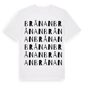 Brånan ordlek t-shirt – ekologisk bomull t-shirt från Pinshirt