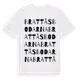 White t-shirt med Brattåsbodarna ordlek t-shirt