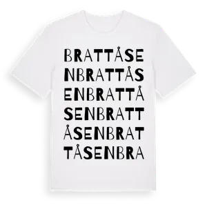 Brattåsen ordlek t-shirt – ekologisk bomull t-shirt från Pinshirt