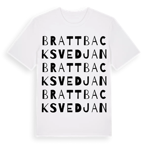 Brattbacksvedjan ordlek t-shirt – ekologisk bomull t-shirt från Pinshirt