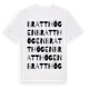 White t-shirt med Bratthögen ordlek t-shirt