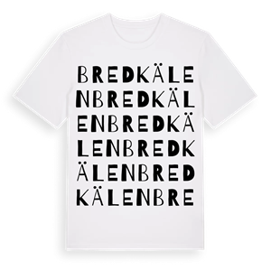 Bredkälen ordlek t-shirt – ekologisk bomull t-shirt från Pinshirt