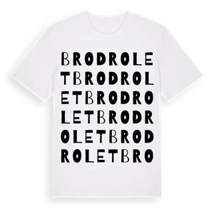 Brodrolet ordlek t-shirt – ekologisk bomull t-shirt från Pinshirt