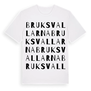 Bruksvallarna ordlek t-shirt – ekologisk bomull t-shirt från Pinshirt