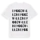 White t-shirt med Byggevallen ordlek t-shirt