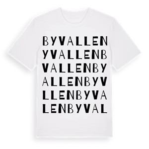 Byvallen ordlek t-shirt – ekologisk bomull t-shirt från Pinshirt