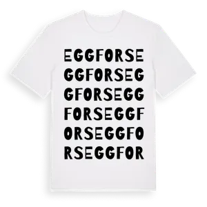 Eggfors ordlek t-shirt – ekologisk bomull t-shirt från Pinshirt
