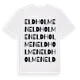 White t-shirt med Eldholmen ordlek t-shirt