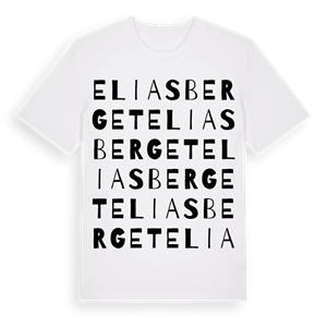 Eliasberget ordlek t-shirt – ekologisk bomull t-shirt från Pinshirt