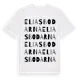 White t-shirt med Eliasbodarna ordlek t-shirt