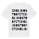 White t-shirt med Englundstorpet ordlek t-shirt