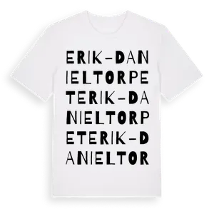 Erik-Danieltorpet ordlek t-shirt – ekologisk bomull t-shirt från Pinshirt