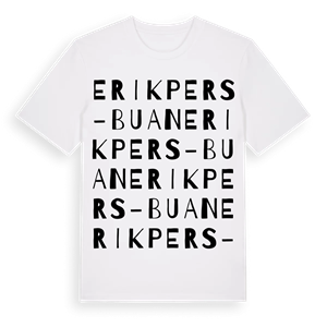 Erik Pers-buan ordlek t-shirt – ekologisk bomull t-shirt från Pinshirt