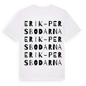 Erik-Persbodarna ordlek t-shirt – ekologisk bomull t-shirt från Pinshirt