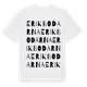 White t-shirt med Erikbodarna ordlek t-shirt