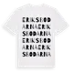 White t-shirt med Eriksbodarna ordlek t-shirt