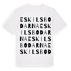 Eskilsbodarna ordlek t-shirt – ekologisk bomull t-shirt från Pinshirt