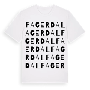 Fagerdal ordlek t-shirt – ekologisk bomull t-shirt från Pinshirt