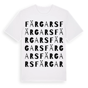 Färgars ordlek t-shirt – ekologisk bomull t-shirt från Pinshirt