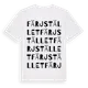 White t-shirt med Färjstället ordlek t-shirt
