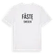 White t-shirt med Fäste i Sverige t-shirt