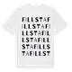 White t-shirt med Fillsta ordlek t-shirt