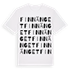 White t-shirt med Finnänget ordlek t-shirt