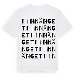 Finnänget ordlek t-shirt – ekologisk bomull t-shirt från Pinshirt