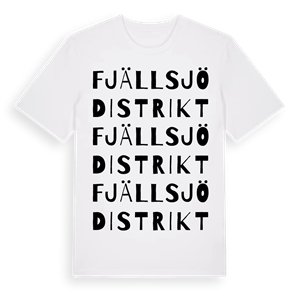 Fjällsjö distrikt ordlek t-shirt – ekologisk bomull t-shirt från Pinshirt