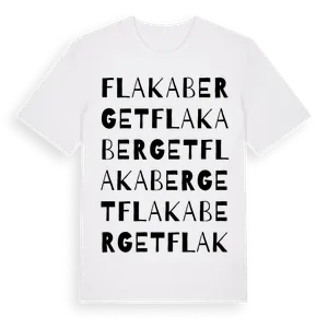 Flakaberget ordlek t-shirt – ekologisk bomull t-shirt från Pinshirt