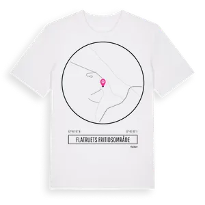 Flatruets Fritidsområde t-shirt – ekologisk bomull t-shirt från Pinshirt