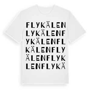 Flykälen ordlek t-shirt – ekologisk bomull t-shirt från Pinshirt