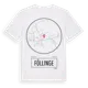 White t-shirt med Föllinge t-shirt