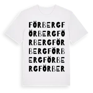 Förberg ordlek t-shirt – ekologisk bomull t-shirt från Pinshirt