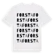 White t-shirt med Forsta ordlek t-shirt