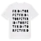 White t-shirt med Fridatorpet ordlek t-shirt
