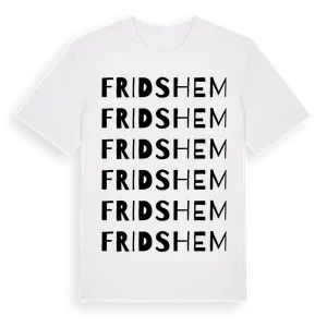 Fridshem ordlek t-shirt – ekologisk bomull t-shirt från Pinshirt