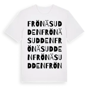 Frönäsudden ordlek t-shirt – ekologisk bomull t-shirt från Pinshirt