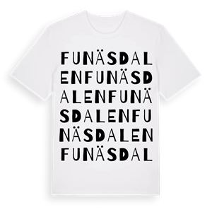 Funäsdalen ordlek t-shirt – ekologisk bomull t-shirt från PinShirt