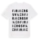 White t-shirt med Furubergsviken ordlek t-shirt