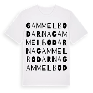 Gammelbodarna ordlek t-shirt – ekologisk bomull t-shirt från Pinshirt