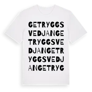 Getryggsvedjan ordlek t-shirt – ekologisk bomull t-shirt från Pinshirt