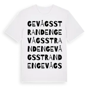 Gevågsstranden ordlek t-shirt – ekologisk bomull t-shirt från Pinshirt