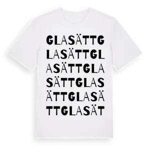 Glasätt ordlek t-shirt – ekologisk bomull t-shirt från Pinshirt