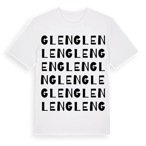 Glen ordlek t-shirt – ekologisk bomull t-shirt från Pinshirt